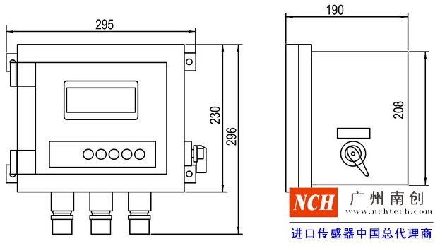 XK3190—BXA12E稱(chēng)重儀表產(chǎn)品尺寸